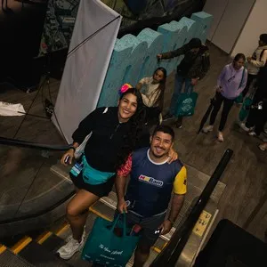 Marcas de running participan en la feria Expomedia.