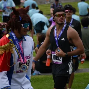 Atleta participa en los 10K de la Media Maratón de Bogotá.