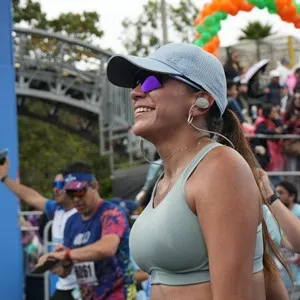 Grupo de corredores participa en la competencia de Bogotá.