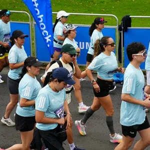 Corredor participa en la jornada de running de la Media Maratón.