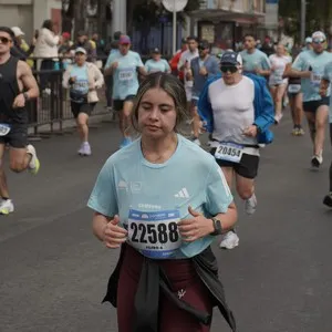 Atletas esperan el comienzo de los 10K en Bogotá.