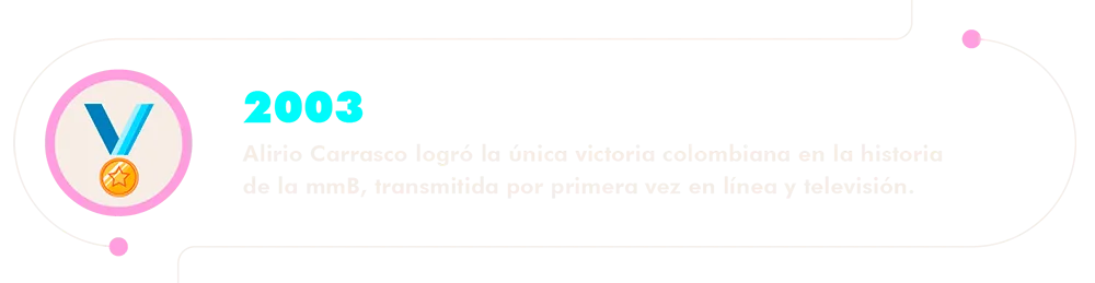 Alirio Carrasco logra el único triunfo colombiano