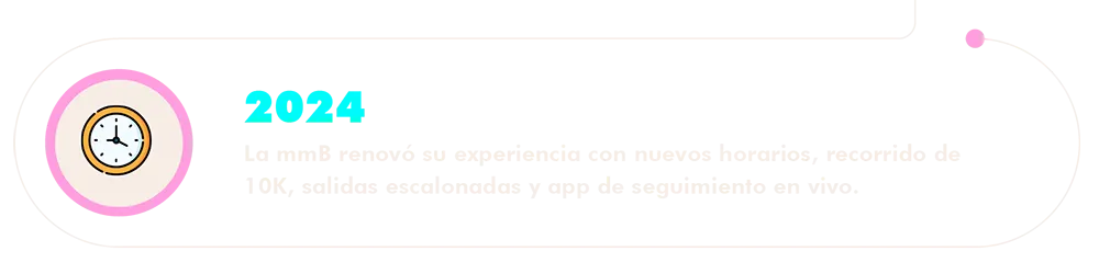 Nuevos horarios y recorrido 10K en la mmB 2024