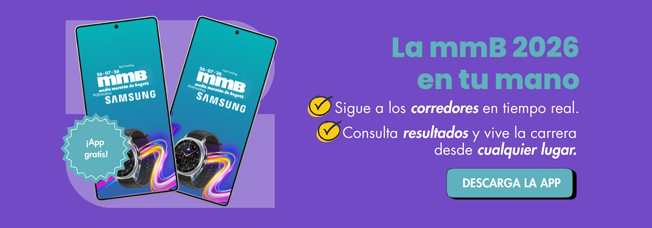 App media maratón de Bogotá 2026